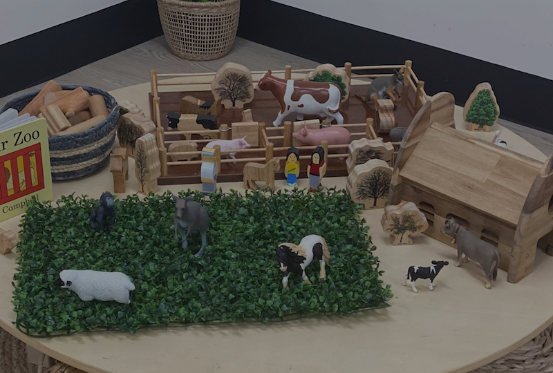 preschool farm animal set
