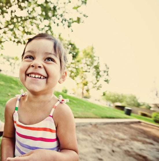 preschool girl smiling